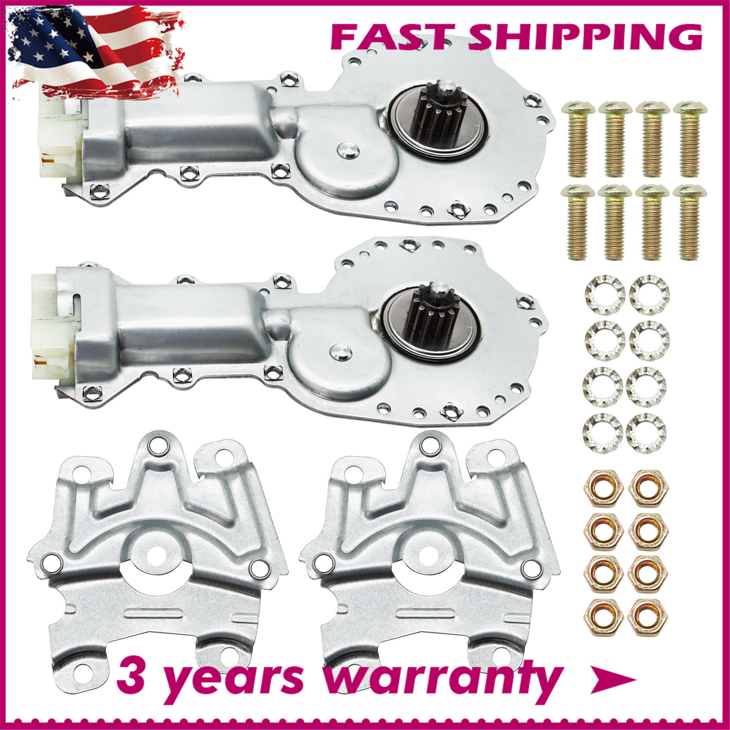 For Chevy GMC Truck Pontiac 12 Tooth Door Power Window Lift Motor Pair Set Of 2