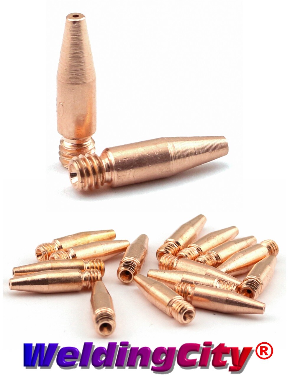 WeldingCity® 10-pk MIG Welding Gun Tapered Contact Tip 11T-45 for Lincoln Tweco