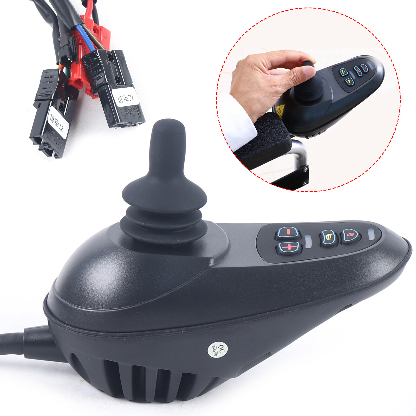 Waterproof Electric Power Wheelchair Controller Part Accessories 4 Keys Joystick