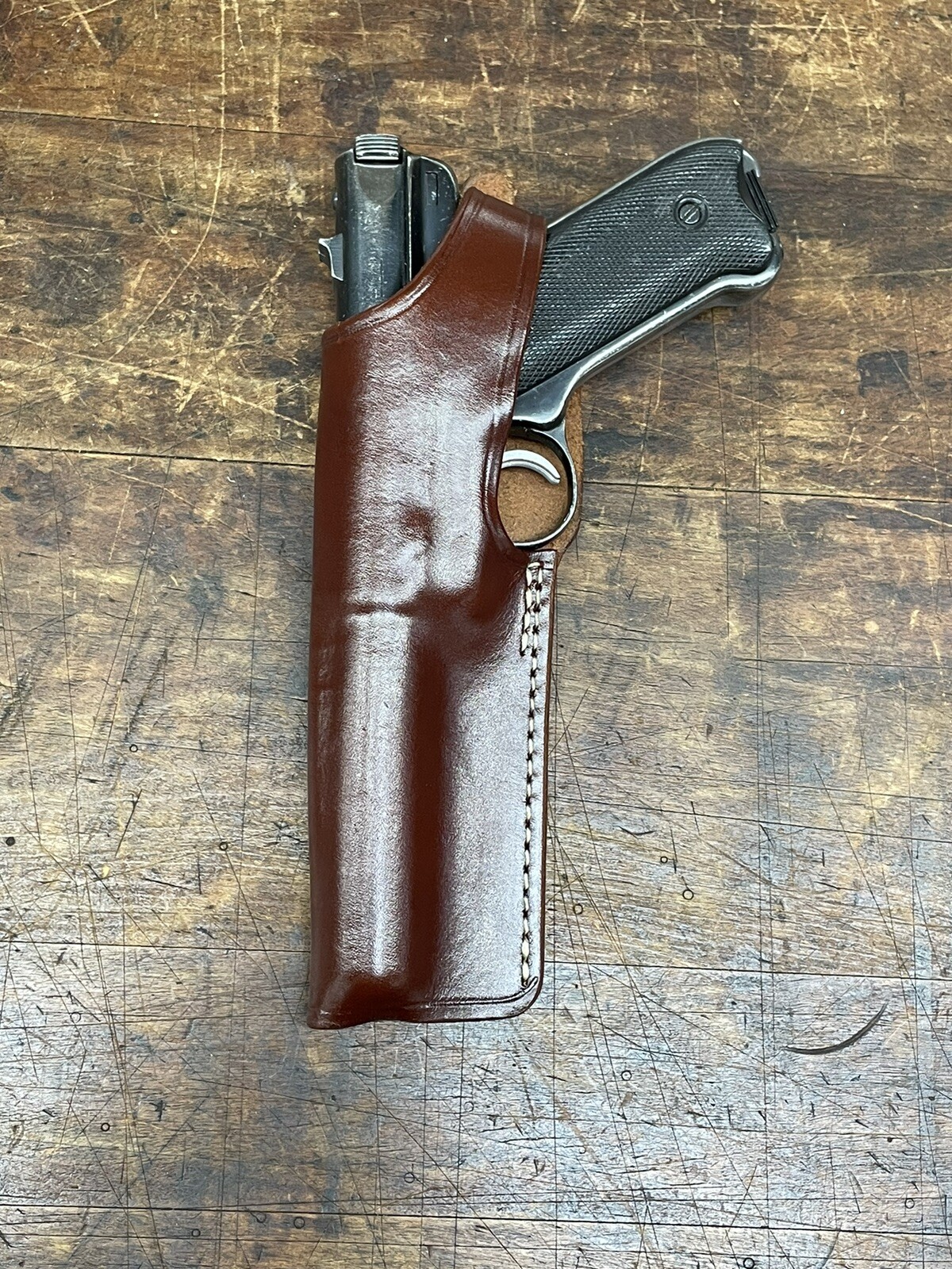 Leather Holster LEFT HAND Ruger MK Mark I II III IV w/ 4 3/4 " barrel  #19204