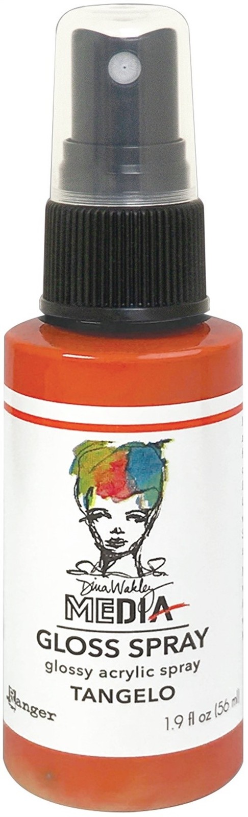 Dina Wakley Media Gloss Sprays 2oz-Tangelo - 3 Pack