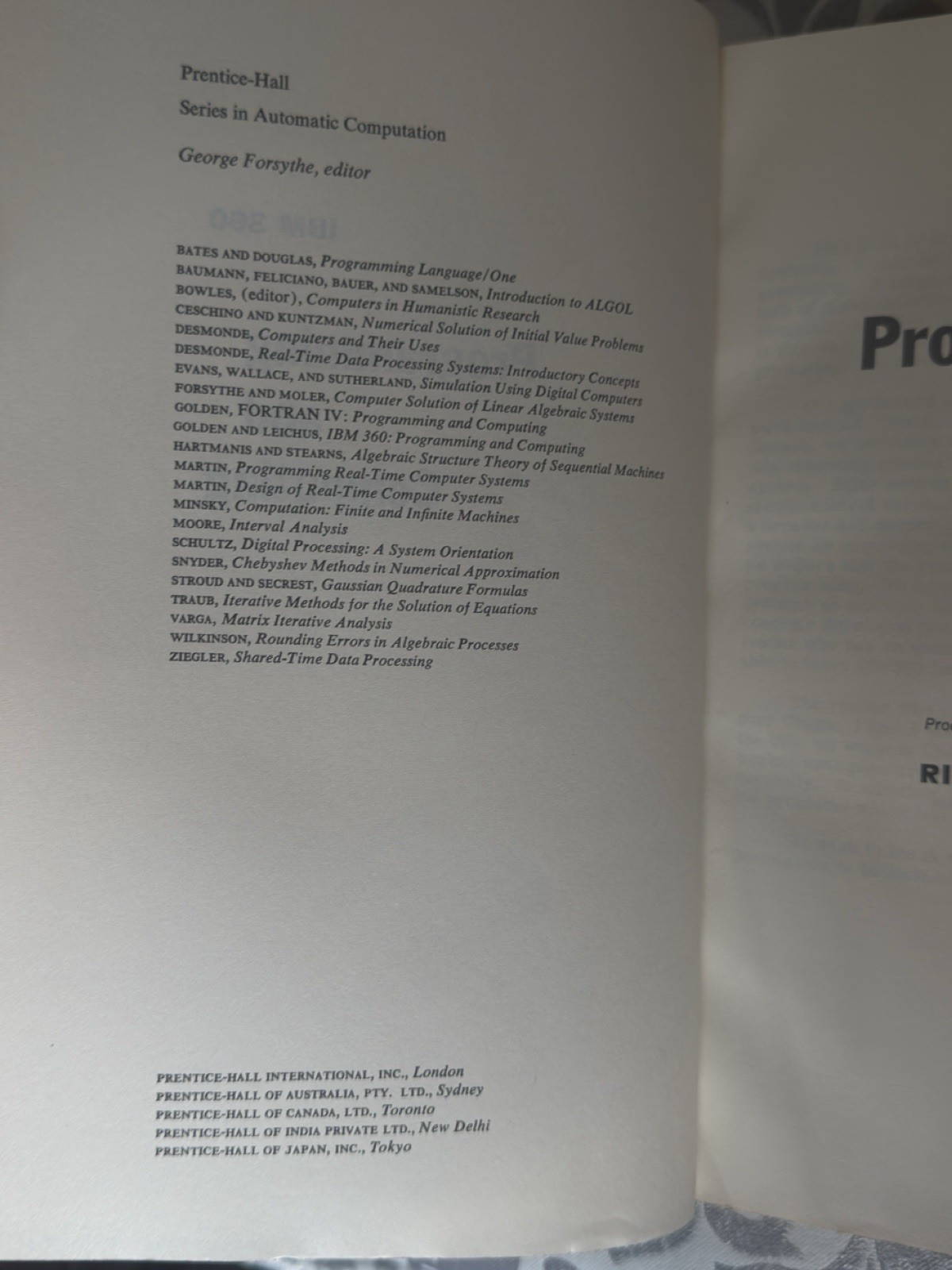 IBM 360 Programming And Computing By Golden And Leichus 1967 Vintage