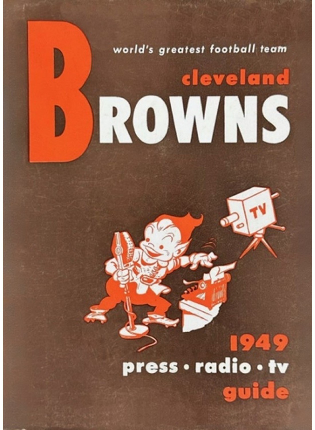 1949 Cleveland Browns Media Guide Roster - 54-page AAFC NFL Football Reprint