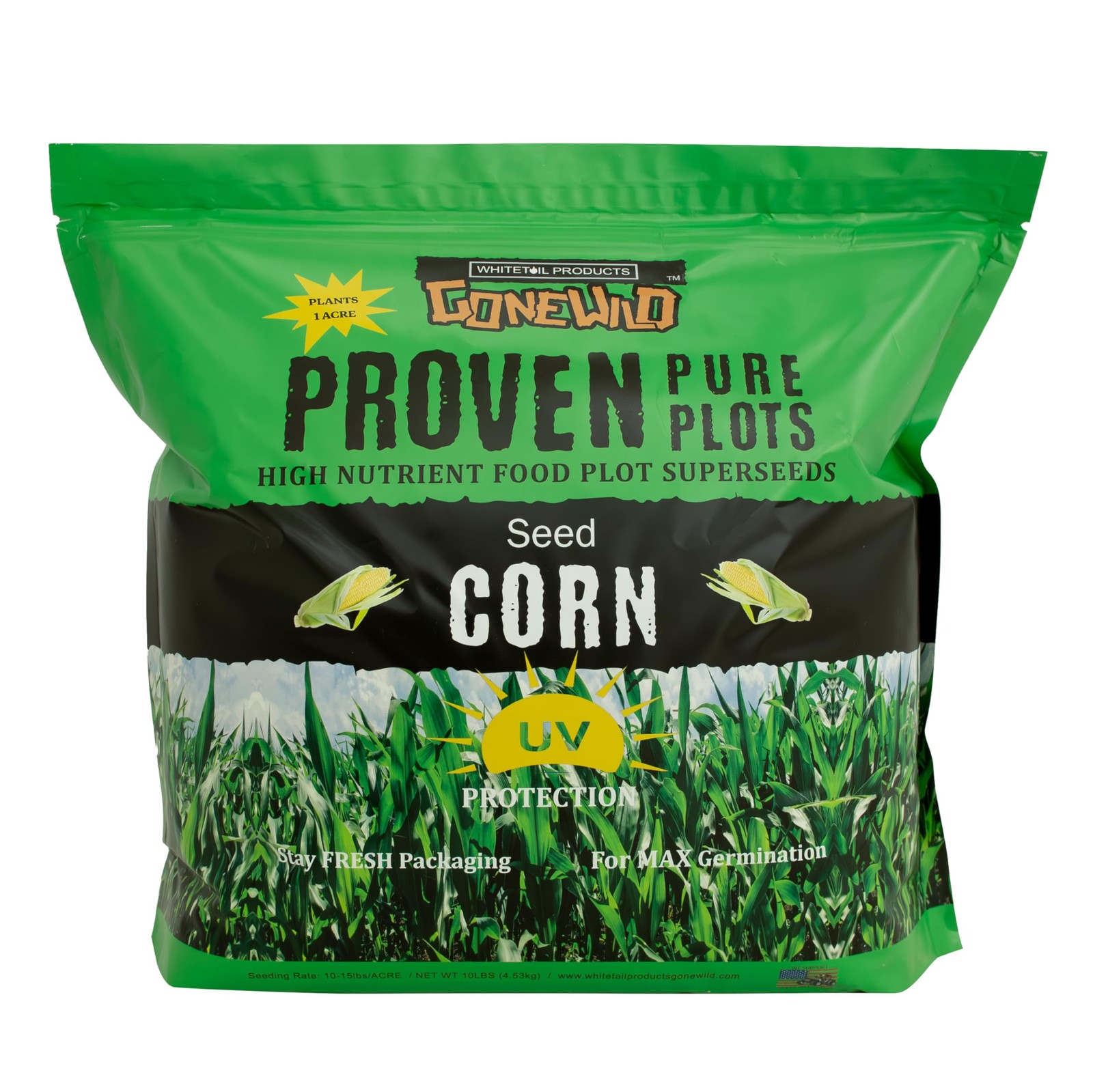 Whitetail Products Gone Wild, Corn Food Plot Seeds, 10lb Bag, G6781