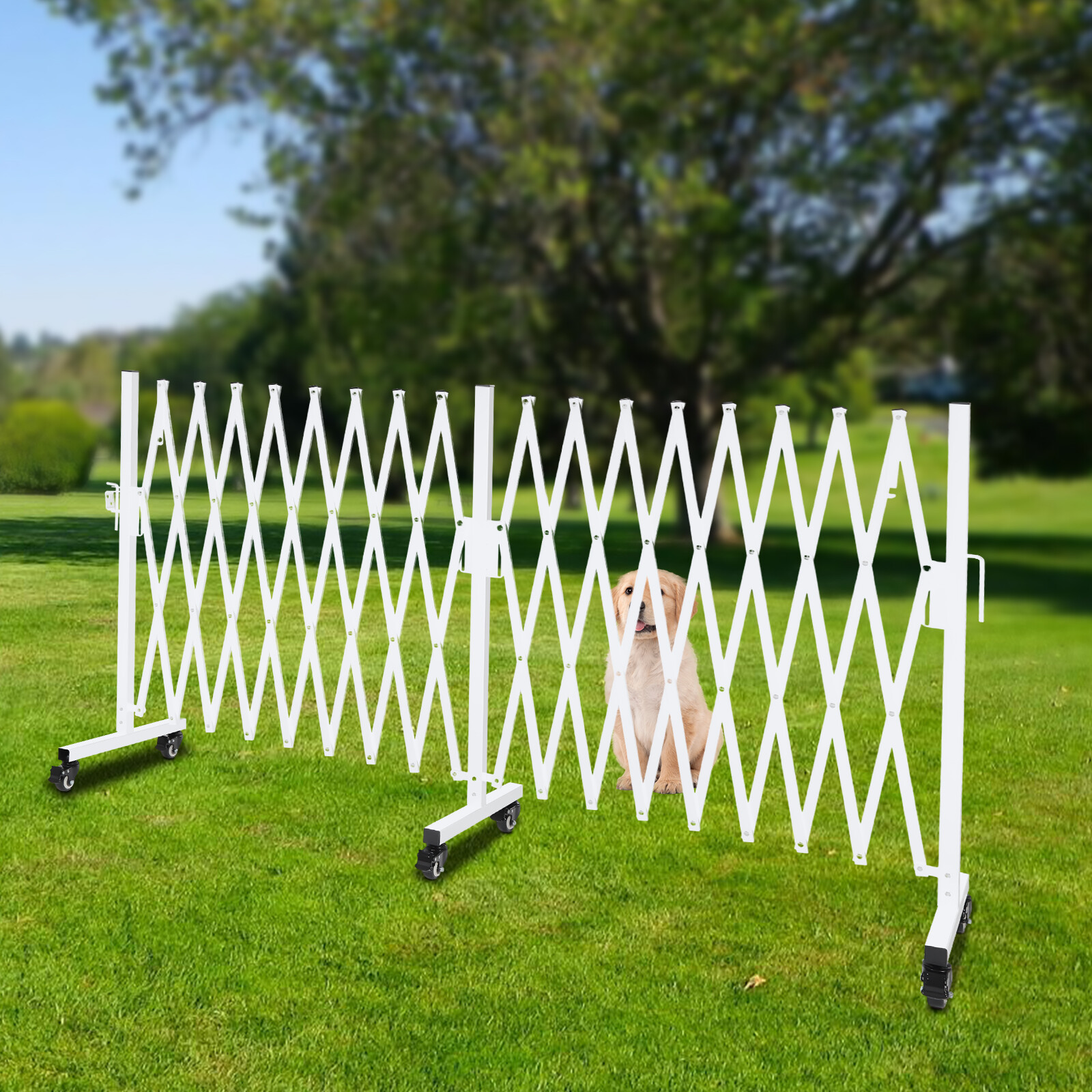 Safety Barrier, Mobile Folding Gate, Portable Fence Gate for garages, stairs