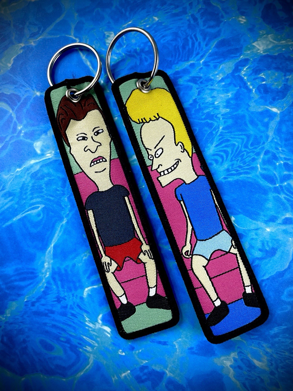 1 Piece Double Sided 5 Inch Beavis & Butthead Keychain