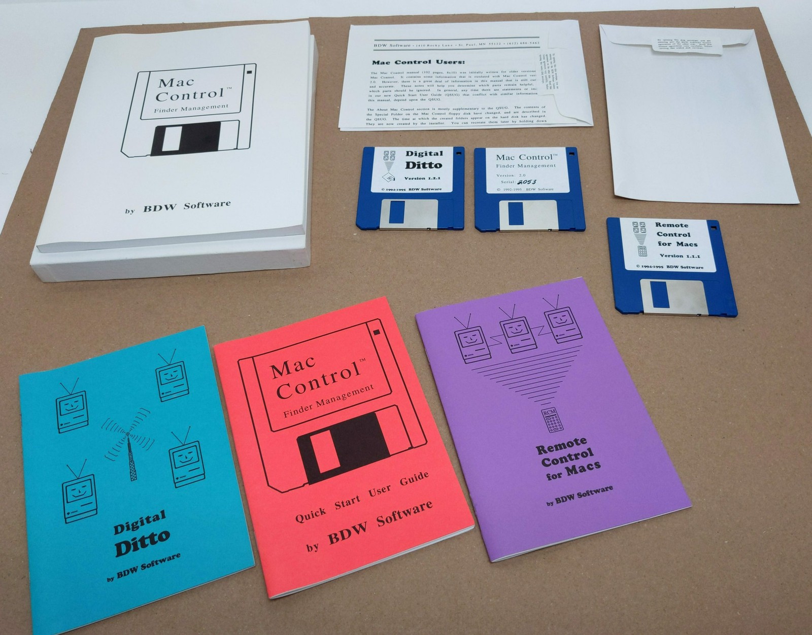 BDW Remote Control, Finder Management, Digital Ditto ~ Classic Mac Software