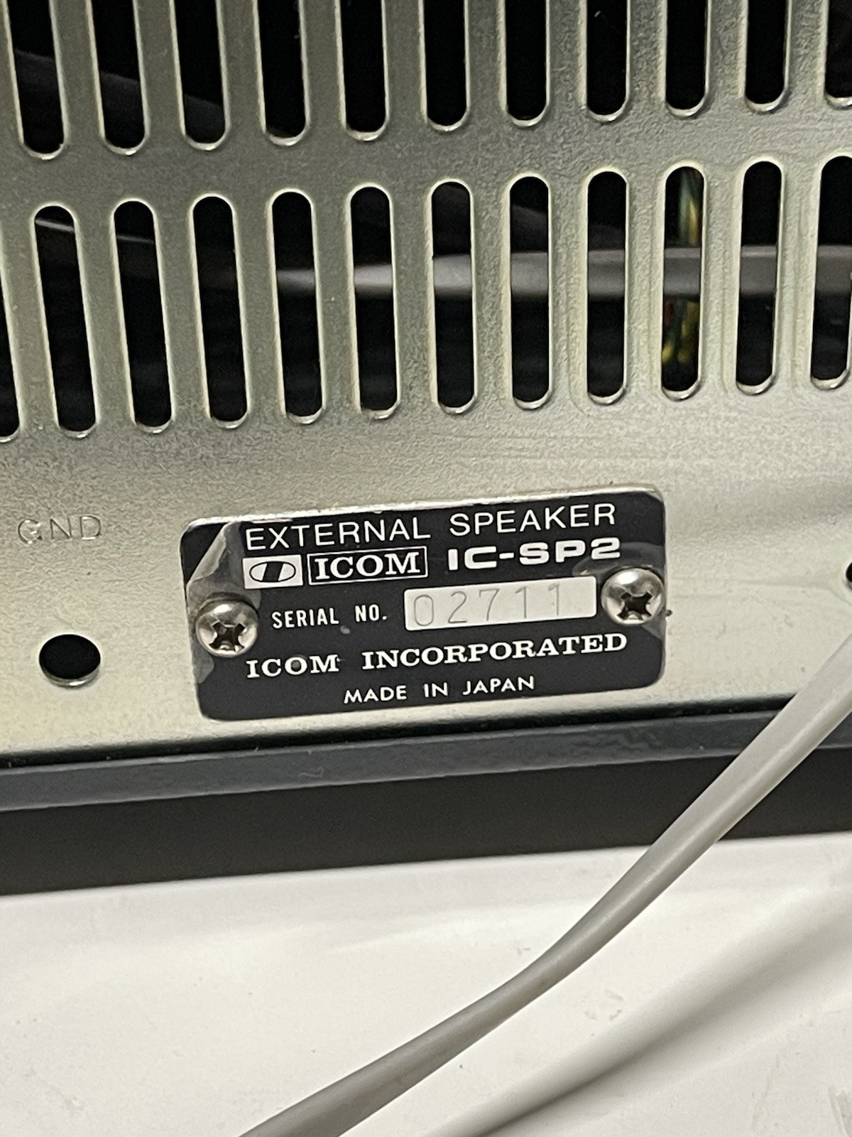 ICOM PHONE PATCH EXTERNAL SPEAKER IC-SP2 SERIAL NUMBER 02711 FOR TRANSCEIVERS
