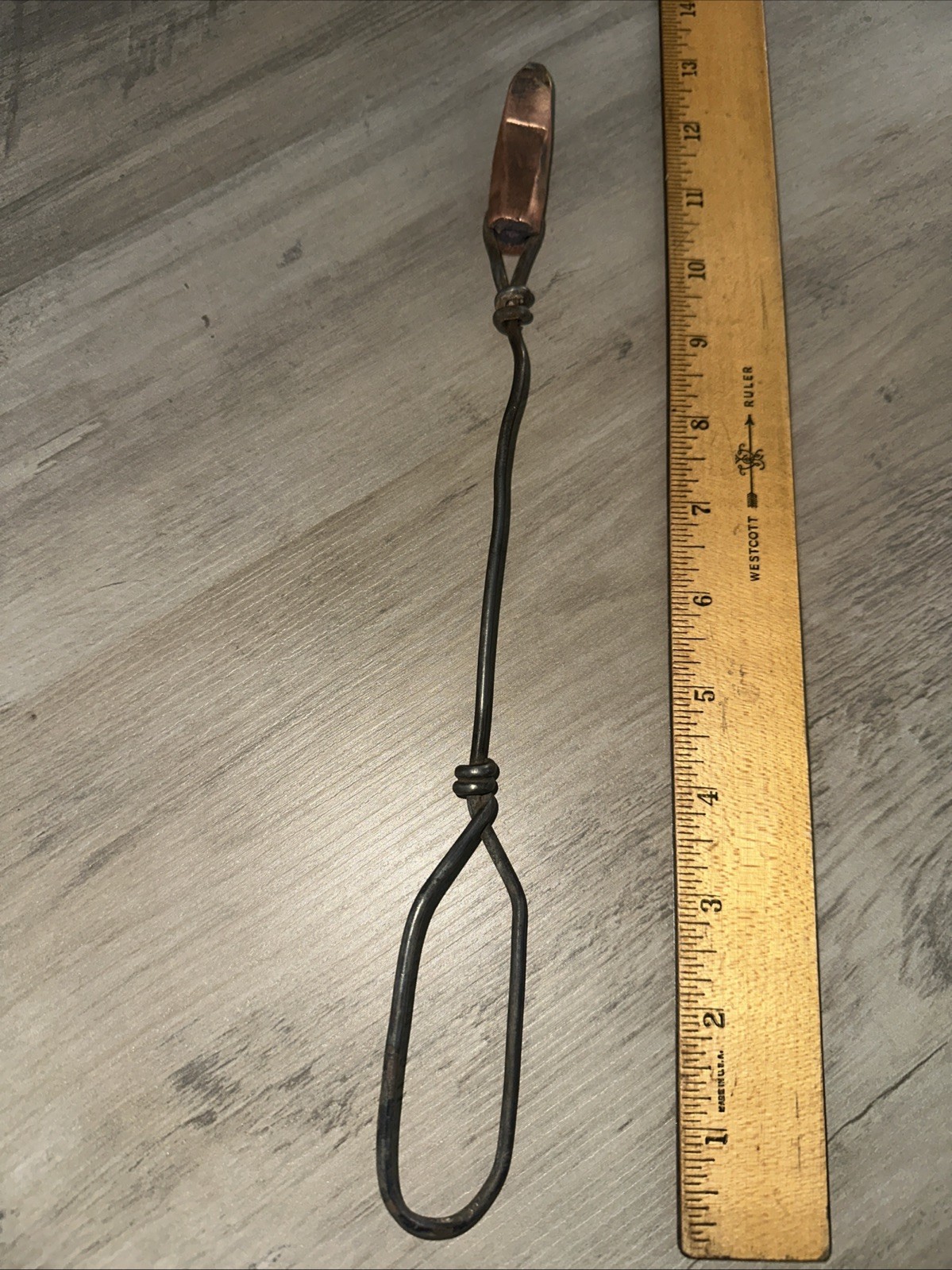 Old Copper Head Soldering Iron Antique Blowtorch Plumbing Tool Handmade Unique!