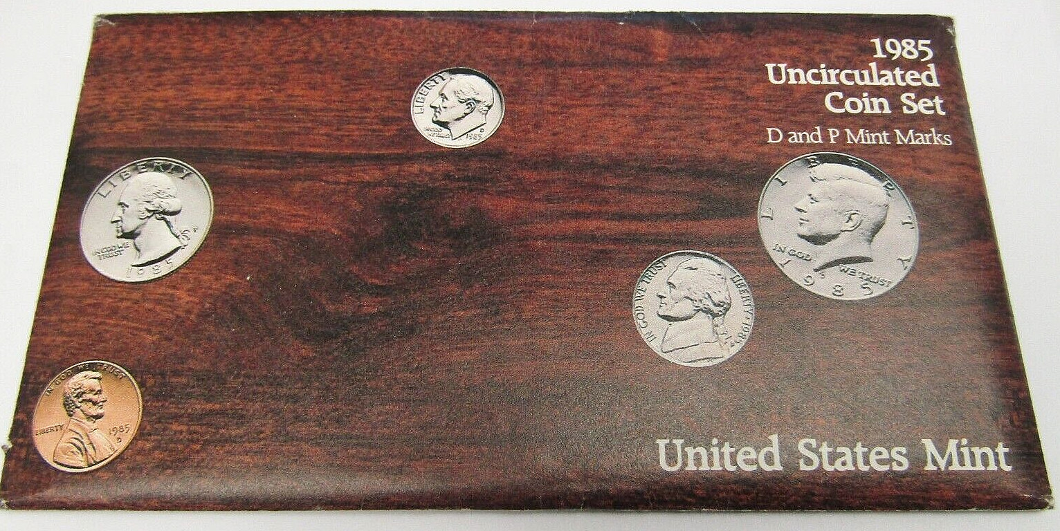 1985 United States Mint Uncirculated Coin Set