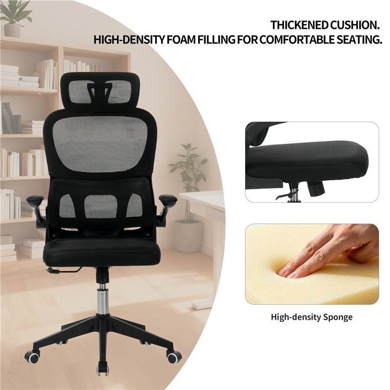 Ergonomic Home Office Computer Desk Chair High-Back Mesh Rolling Work Task Chair
