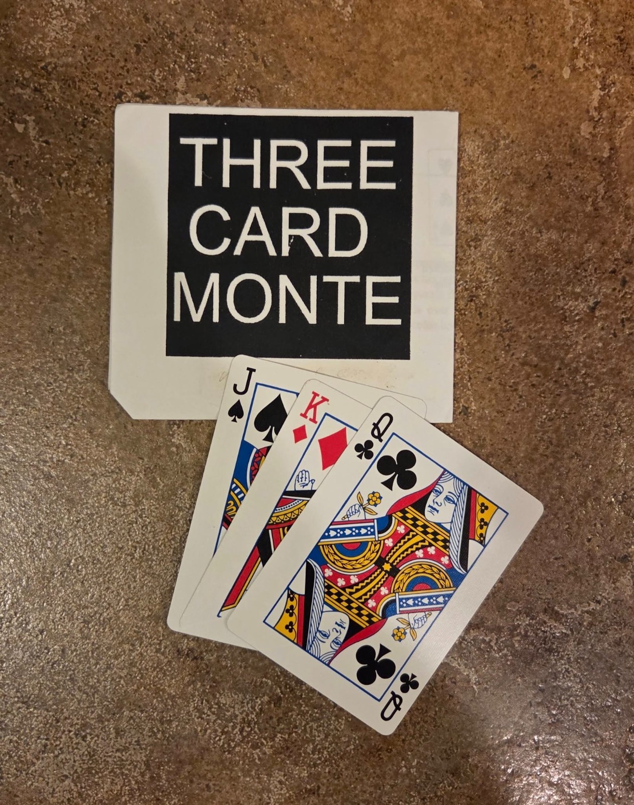 Three Card Monte Magic Mentalism Tricks