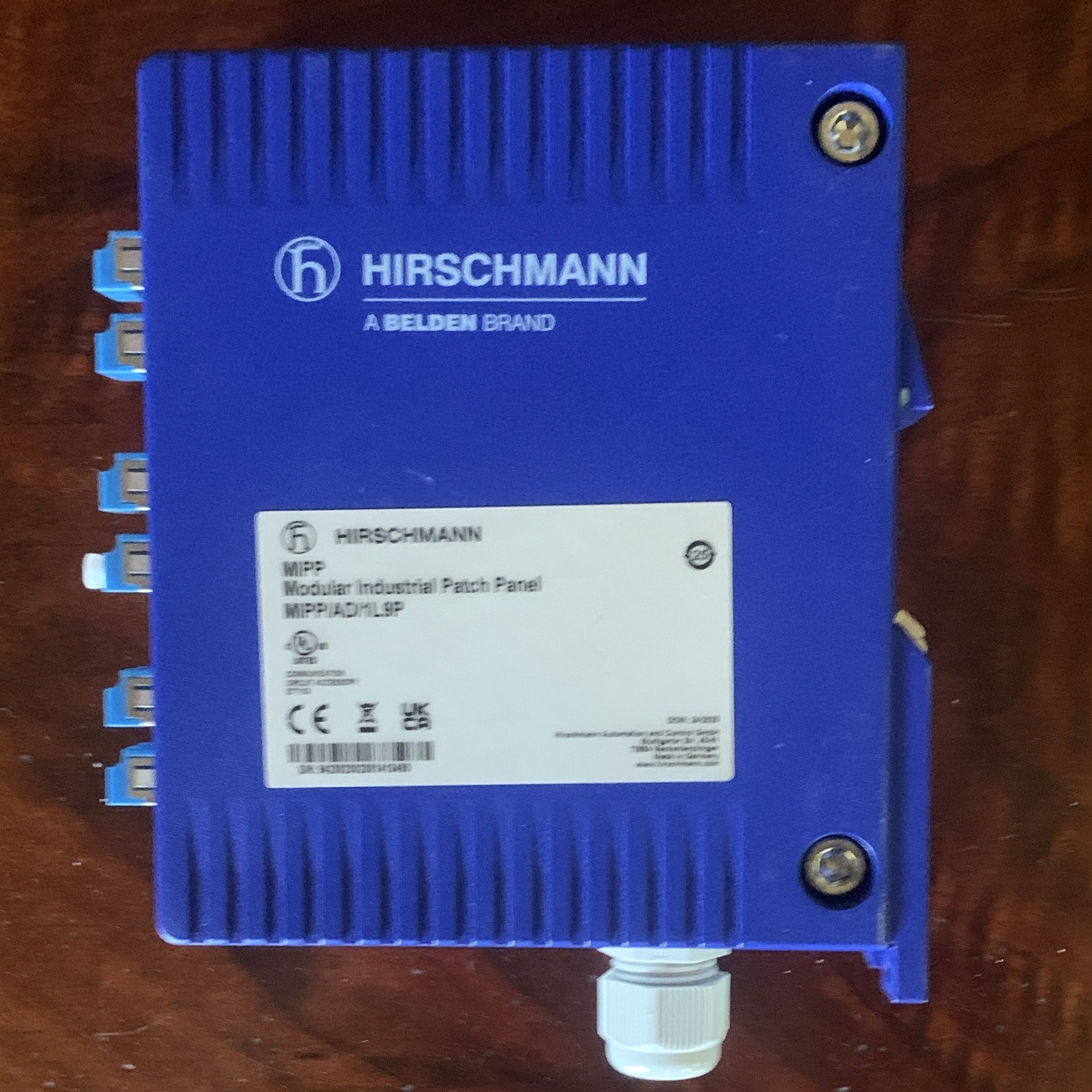 Hirschmann MIPP Industrial Patch Panel 12-Port LC 1U MIPP/AD/1L9P