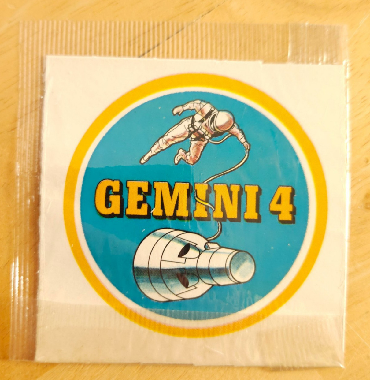 Vintage Kellogg's Cereal NASA Space Sticker Gemini 4 Unopened Patch