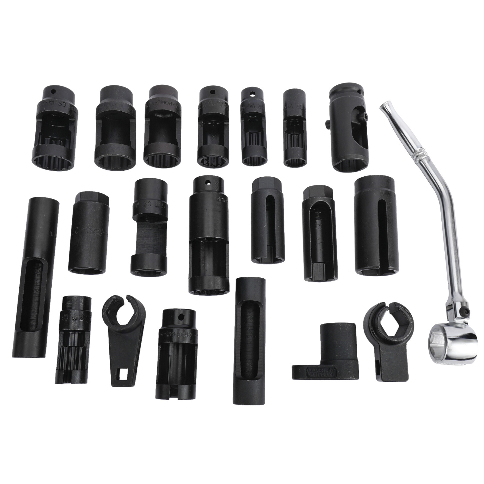 21 Piece O2 Sensor Socket Set Universal Oxygen Sensor Removal Install Tool Set