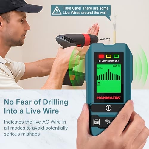 Stud Finder Wall Scanner Detector with Pro Smart Sensor,Audio Alarm and HD
