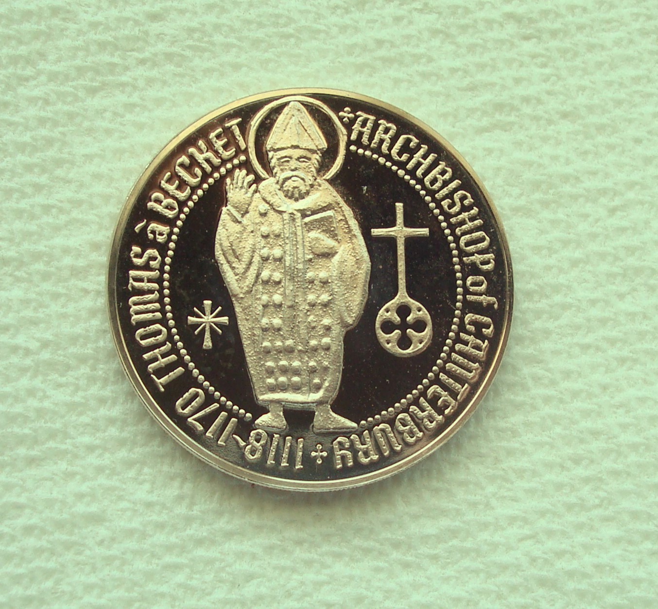 Martyrdom of Thomas A. Becket American British Numismatic Society Vintage Medal