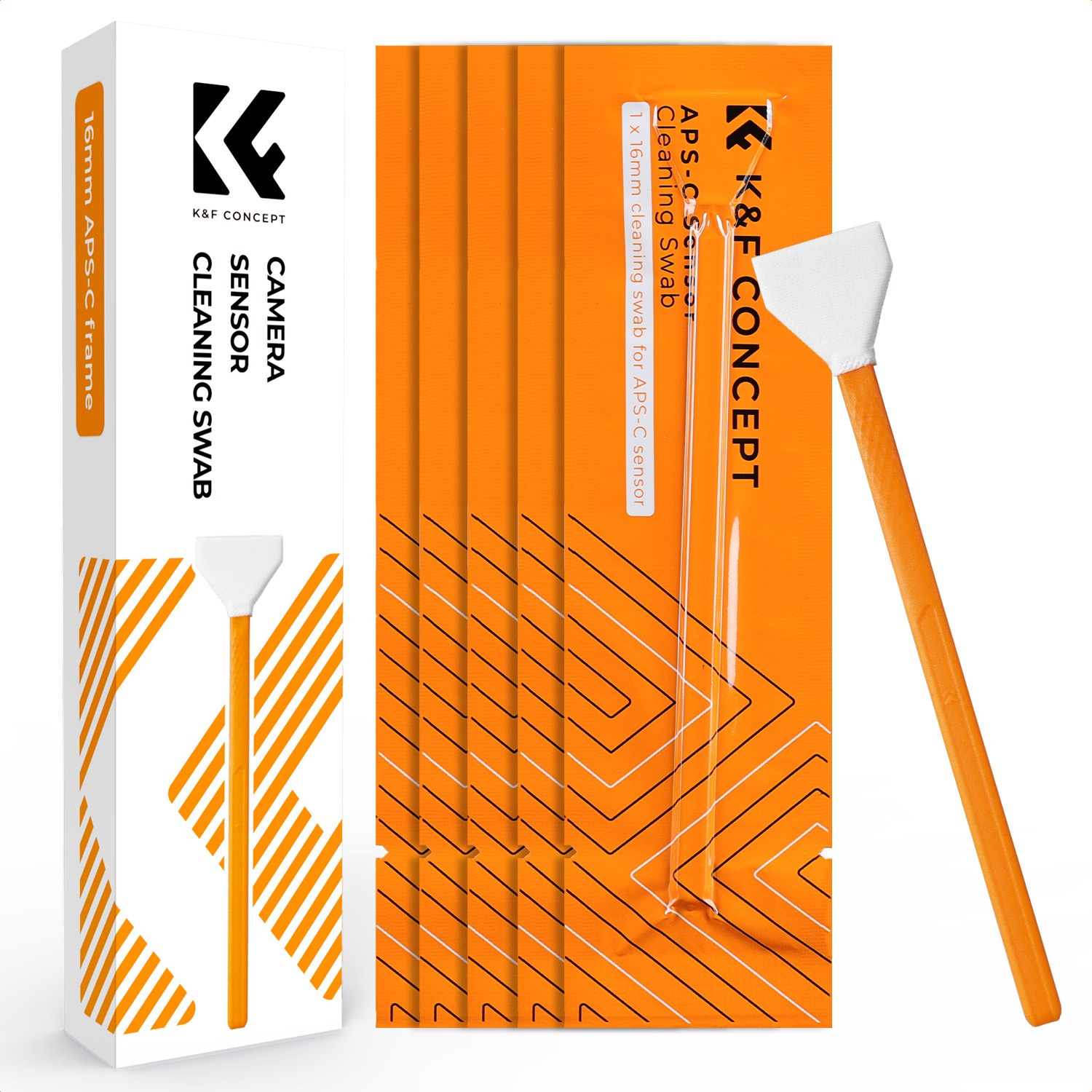 K&F CONCEPT 6Pack 16/24mm APS Sensor Cleaning DSLR Digital Camera Cleaning Kit