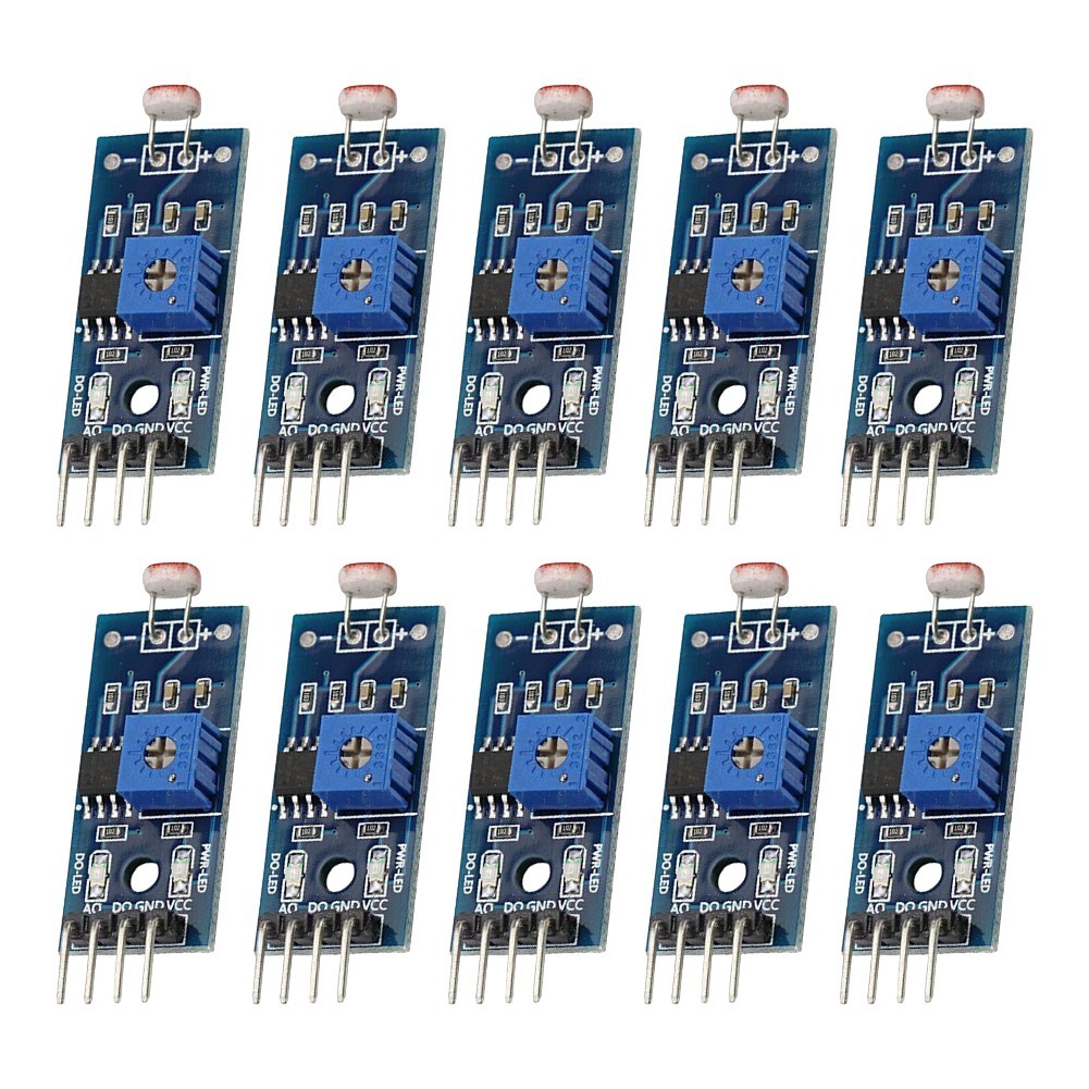 10PCS Light Sensor Digital Output Adjustable Brightness Sensitivity