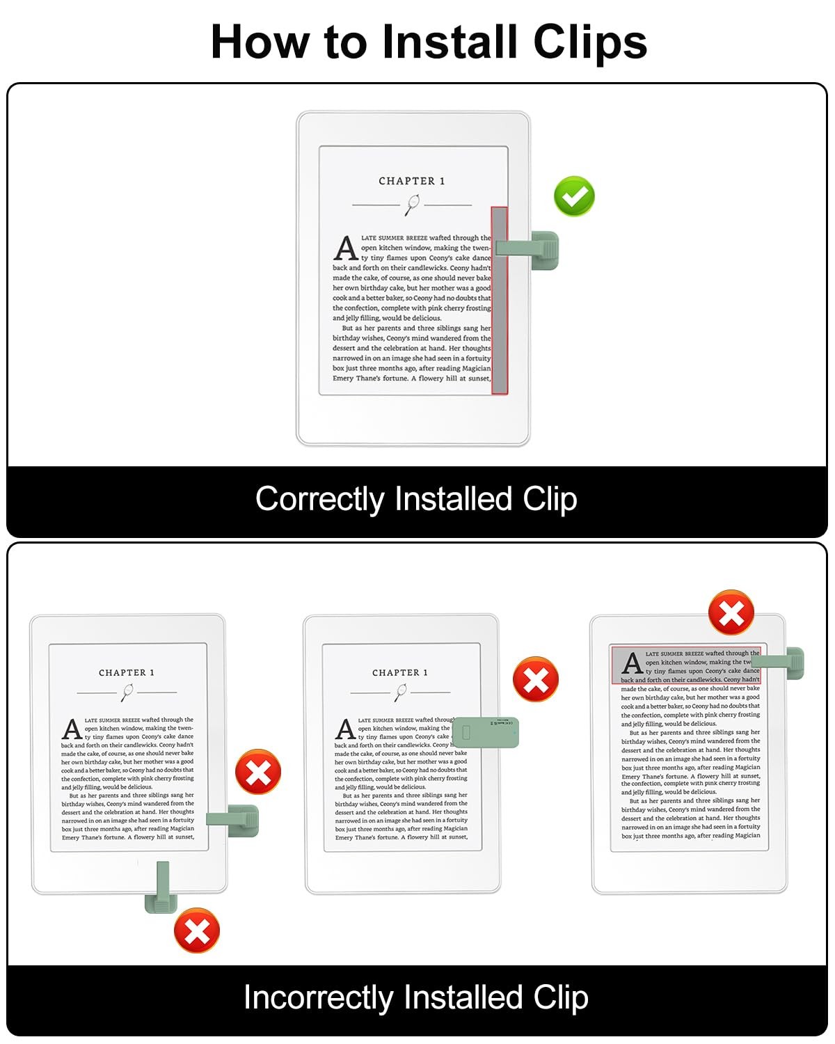 Kindle Scribe Page Turner Remote Control Green One Button Accessory