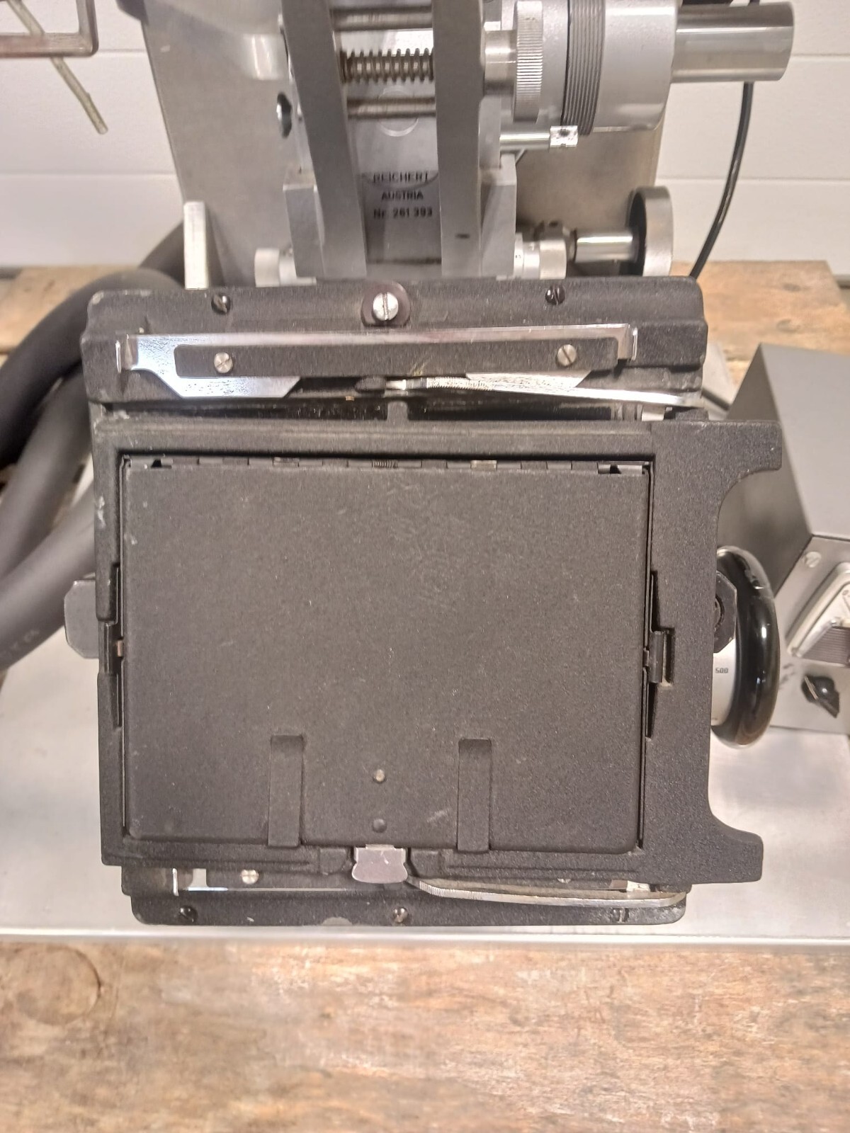 Reichert William J. Hacker Microscope w/PI Mercury C-863.11 DC Motor Controller