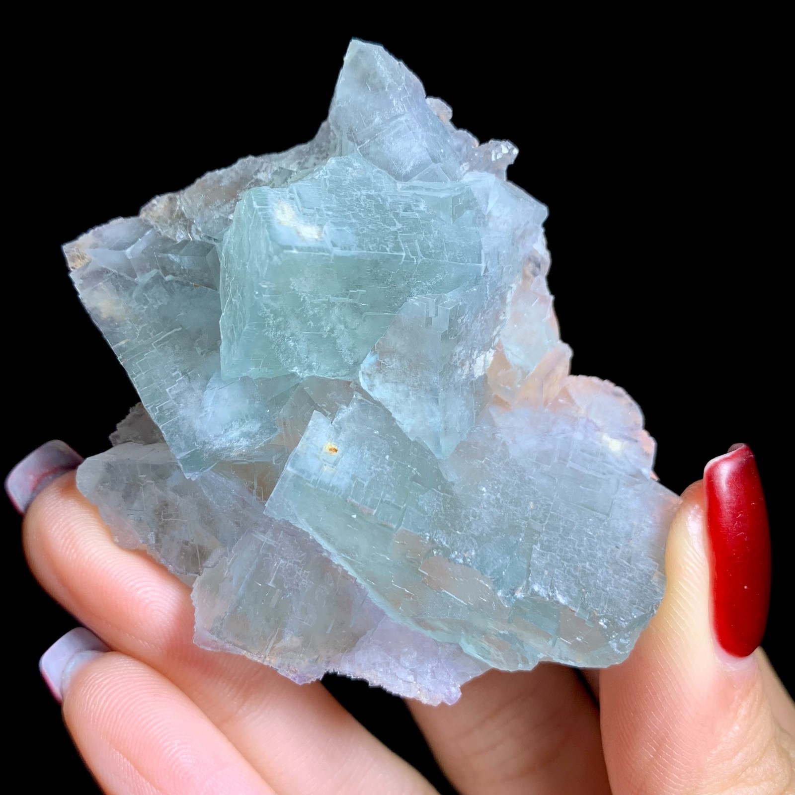 50G Rare Natural Beautiful Beijing Fluorite Cube Mineral Specimen/Gift