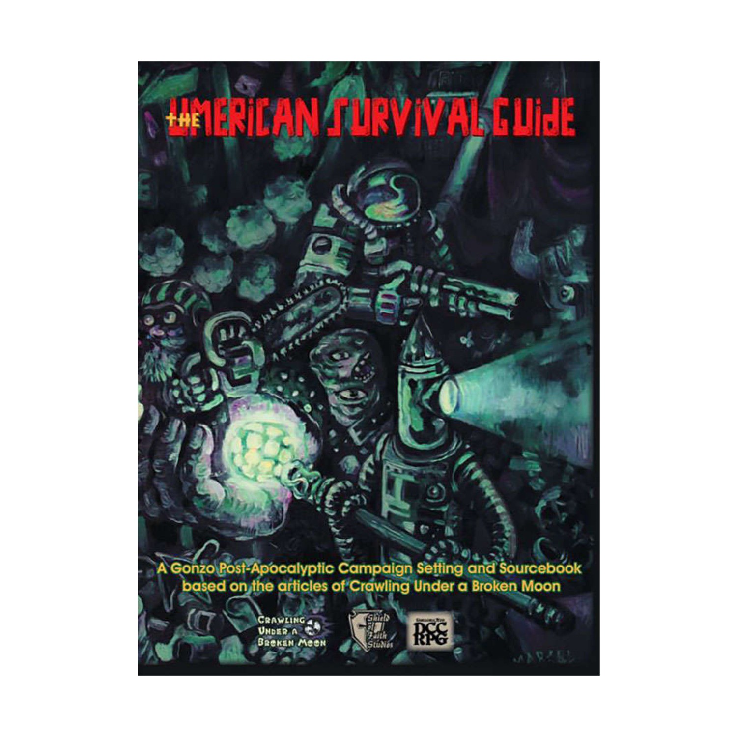 Shield of Fait RPG  Umerican Survival Guide (Delve Cover, POD, Black & Whi VG+