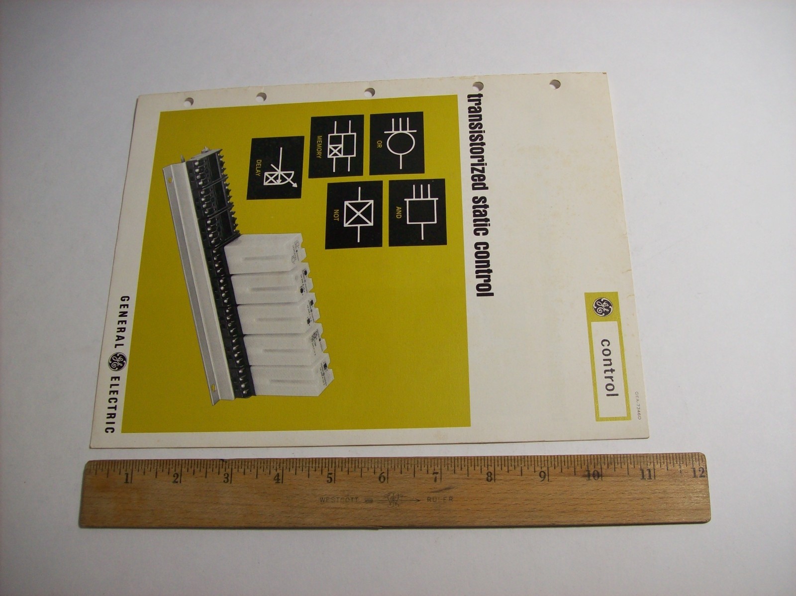 Vintage GE Transistorized Static Control Pamphlet, General Electric, x