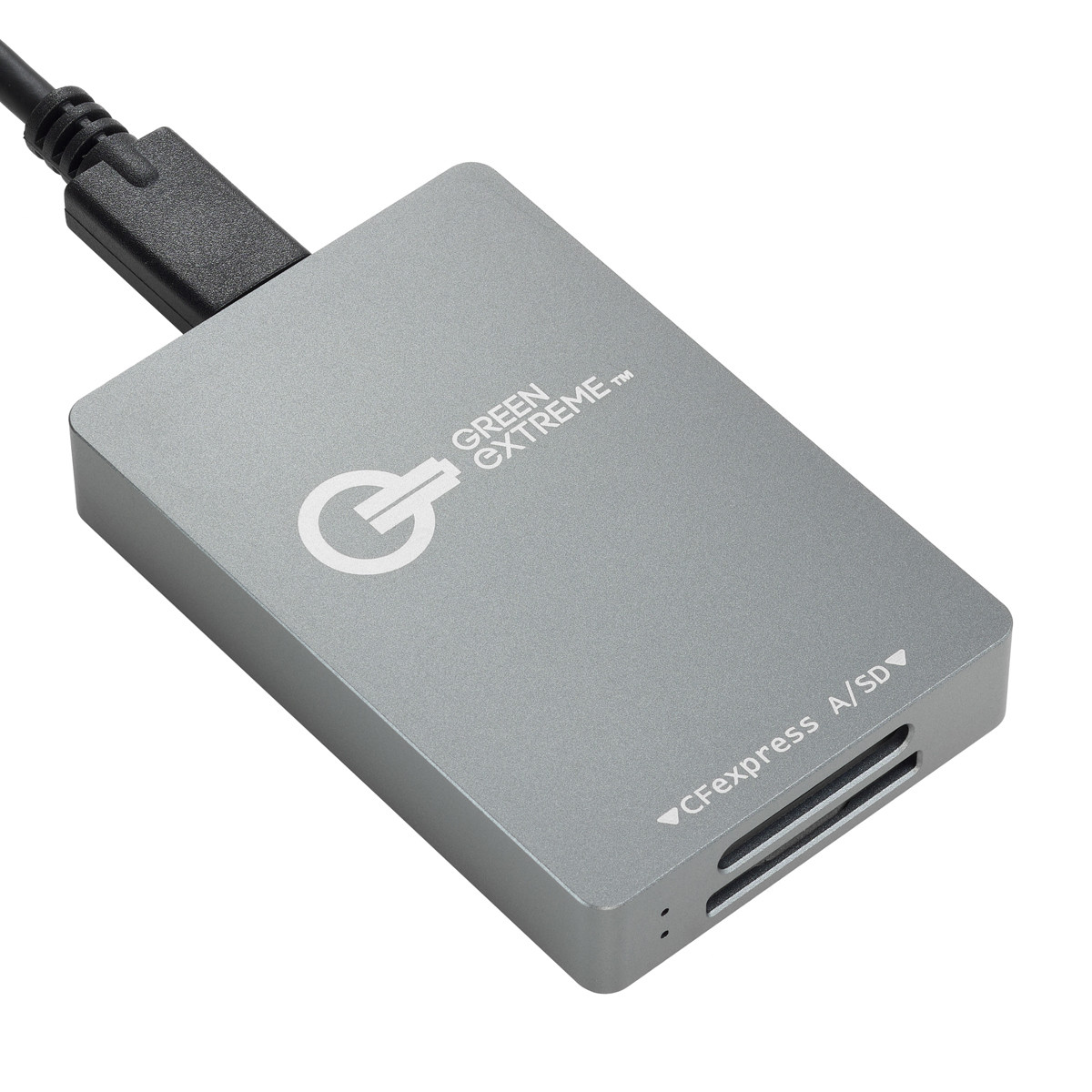 Green Extreme USB-C 3.2 Gen 2 CFexpress Type-A and SD UHS-II Memory Card Reader