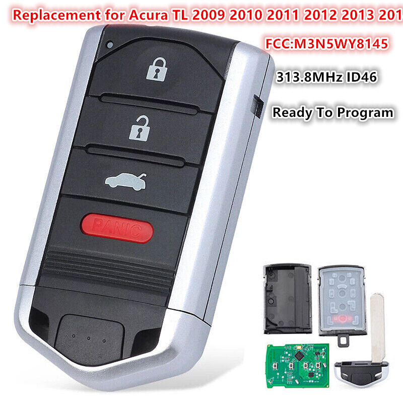 for Acura TL 2009 2010 2011 2012 2013 2014 Prox Remote Key Fob M3N5WY8145