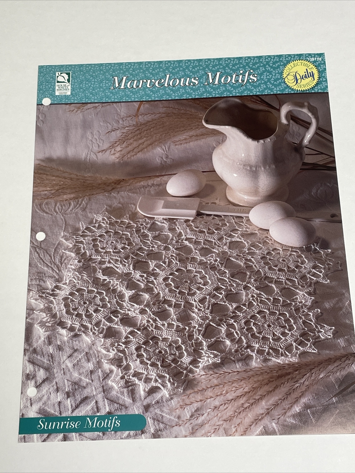 Sunrise Motifs House of White Birches Crochet Doily Pattern