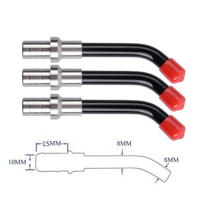 3 Pcs Dental Optical Fiber Guide Light Rod LED Lamp Curing Replacement 8*15*10mm