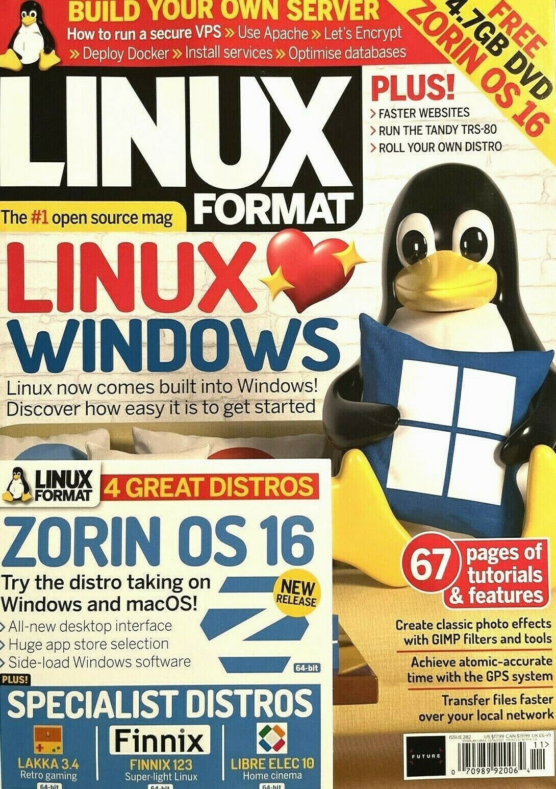 LINUX FORMAT MAGAZINE #282 | NOV 2021 | LINUX LOVES WINDOWS | FREE DVD