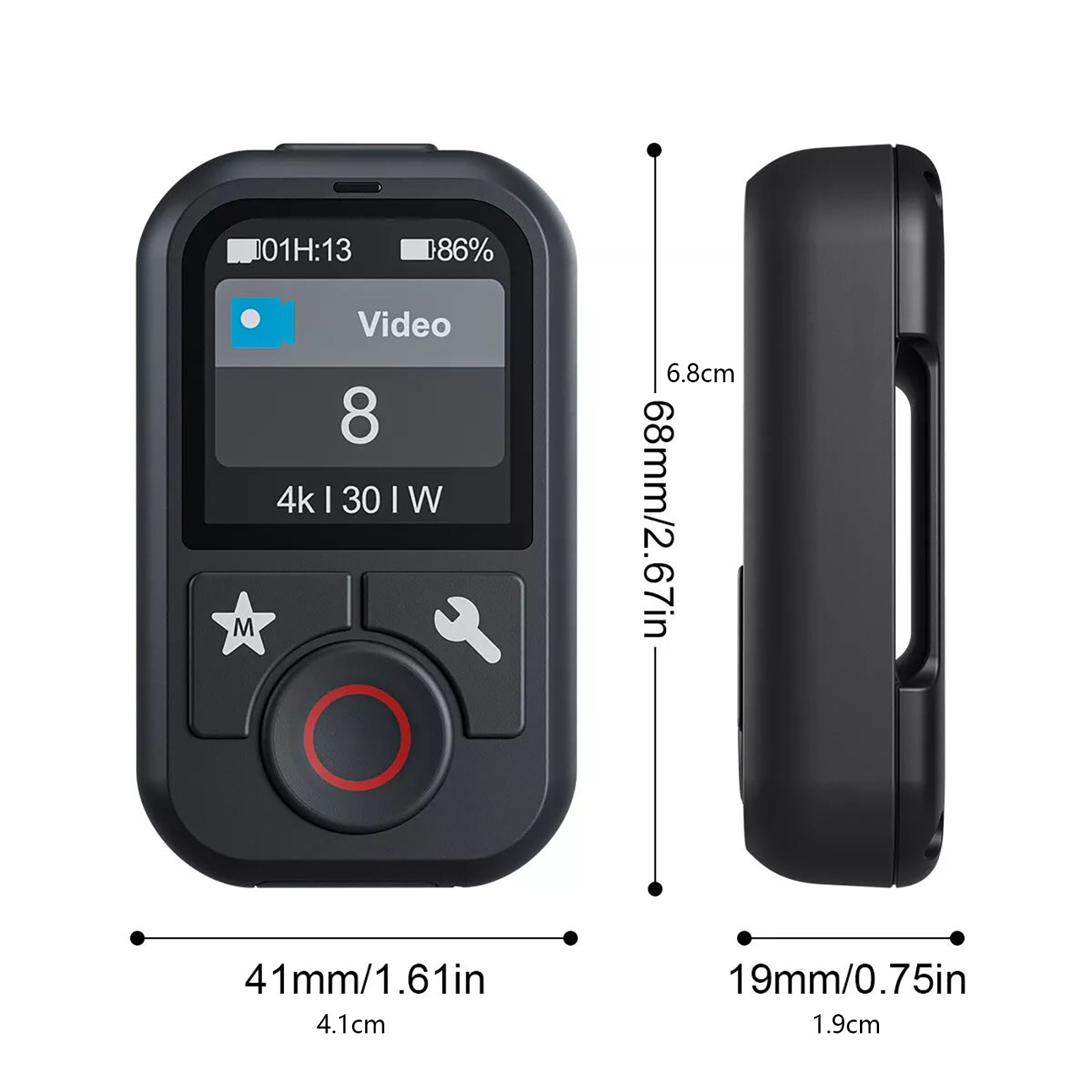 Bluetooth Remote Control For GoPro Hero 13/12/11/10/9/MAX Multifunctional Modes