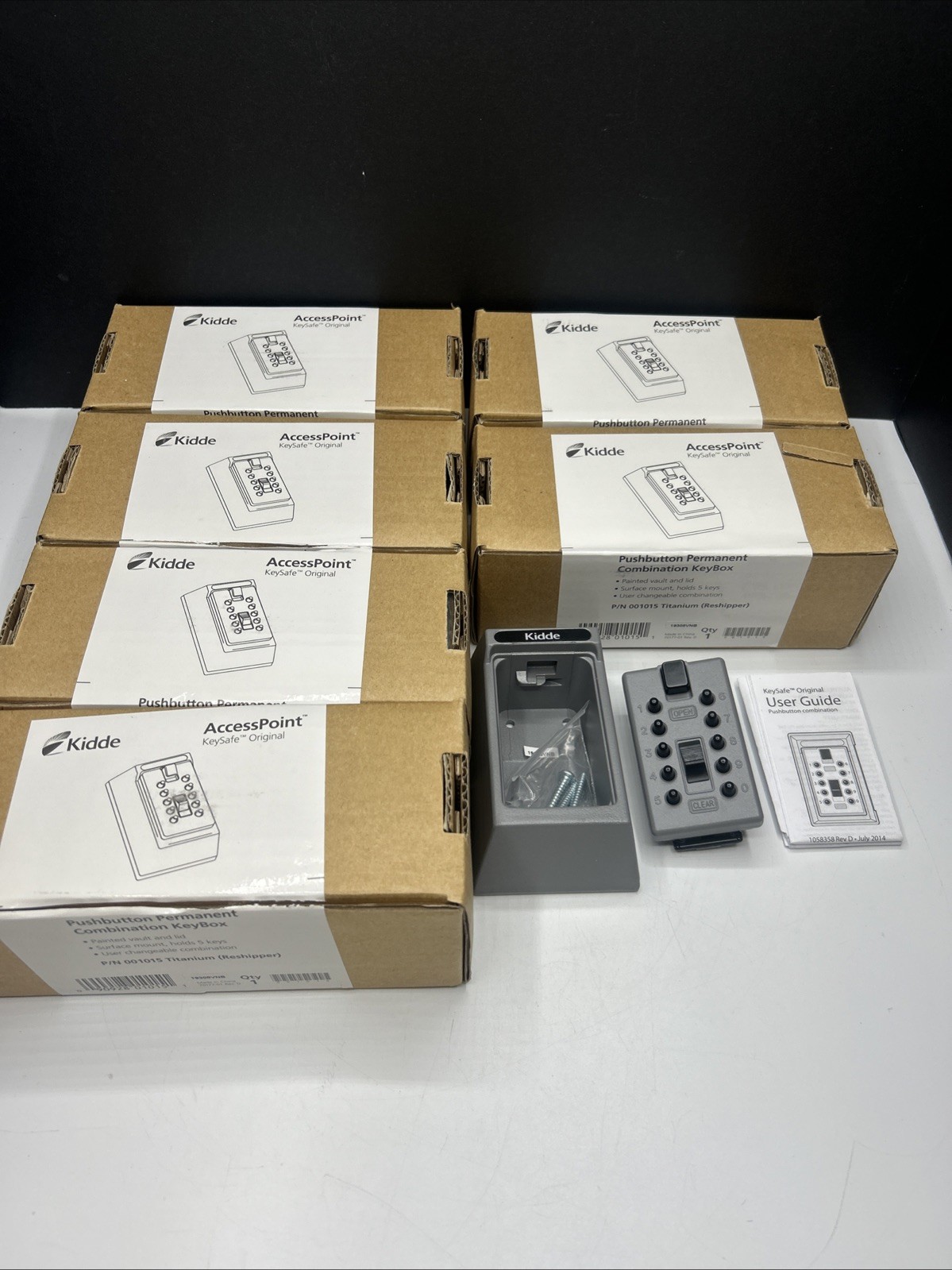 Kidde 1015 Titanium  Access Point Lockbox Keysafe Original Permanent Lock