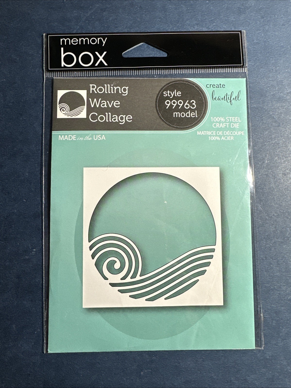 NEW! Memory Box Dies -ROLLING WAVE COLLAGE Die, Water, Ocean