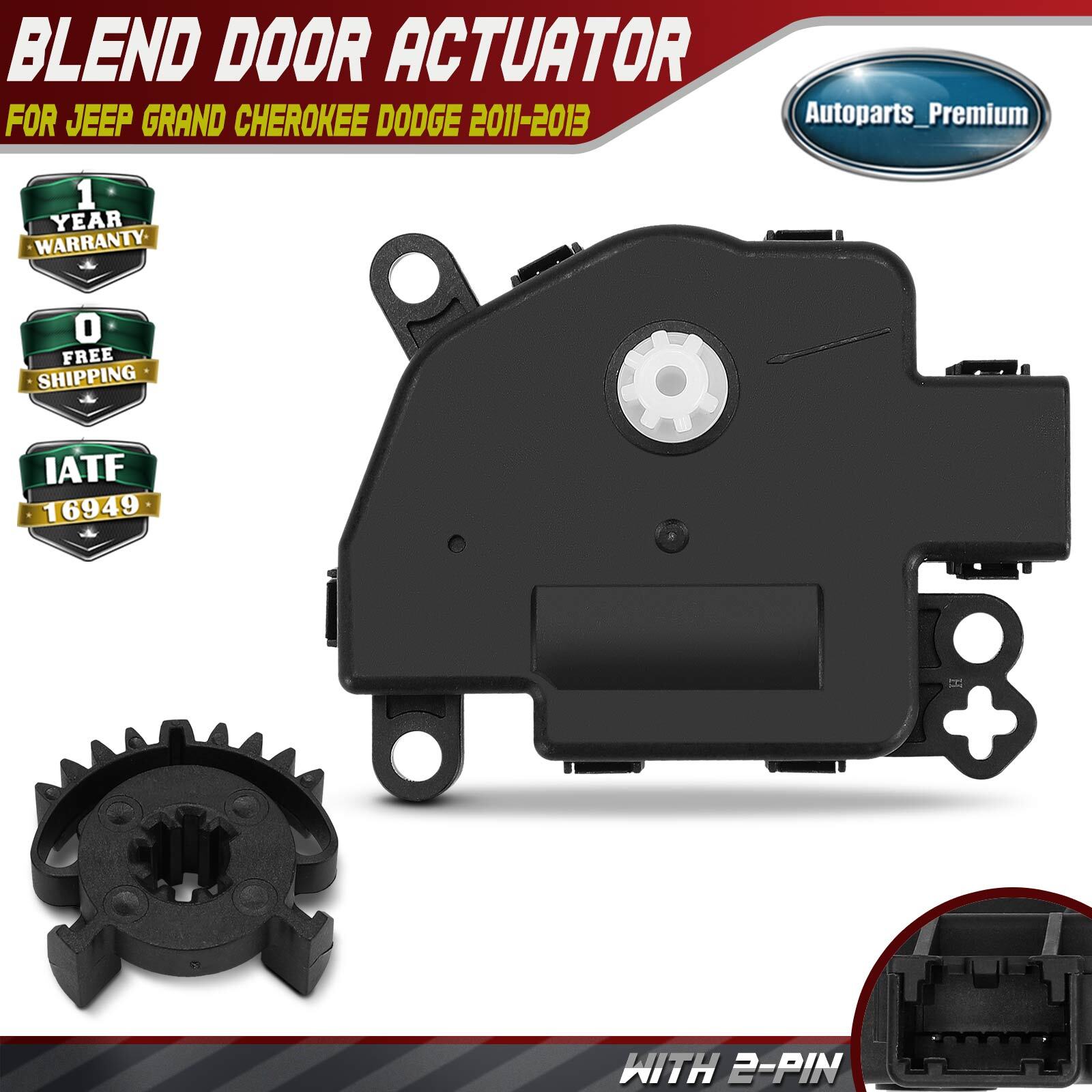 Main HVAC Blend Door Actuator & Gear Kit for Jeep Grand Cherokee Dodge 2011-2013