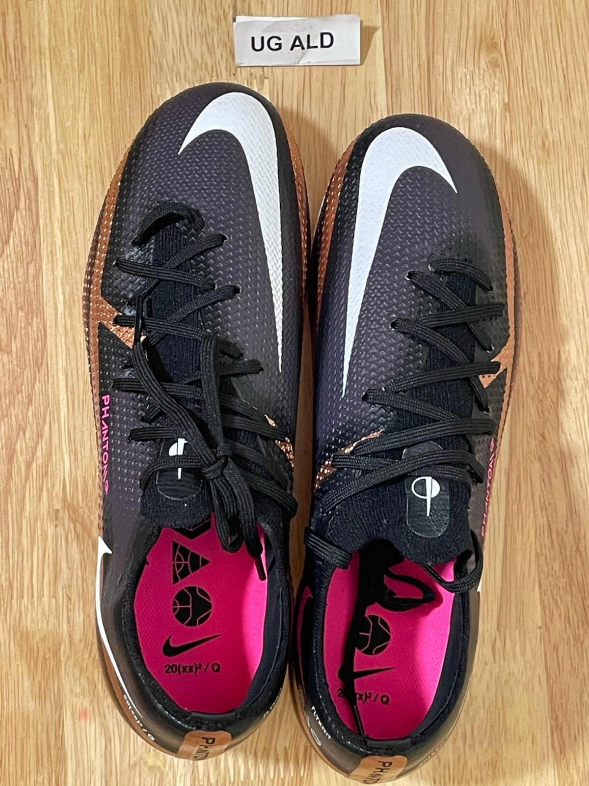 Nike Phantom GT2 Pro FG Black/Copper Soccer Cleats Size Men's 6=W7.5 DR5959-810