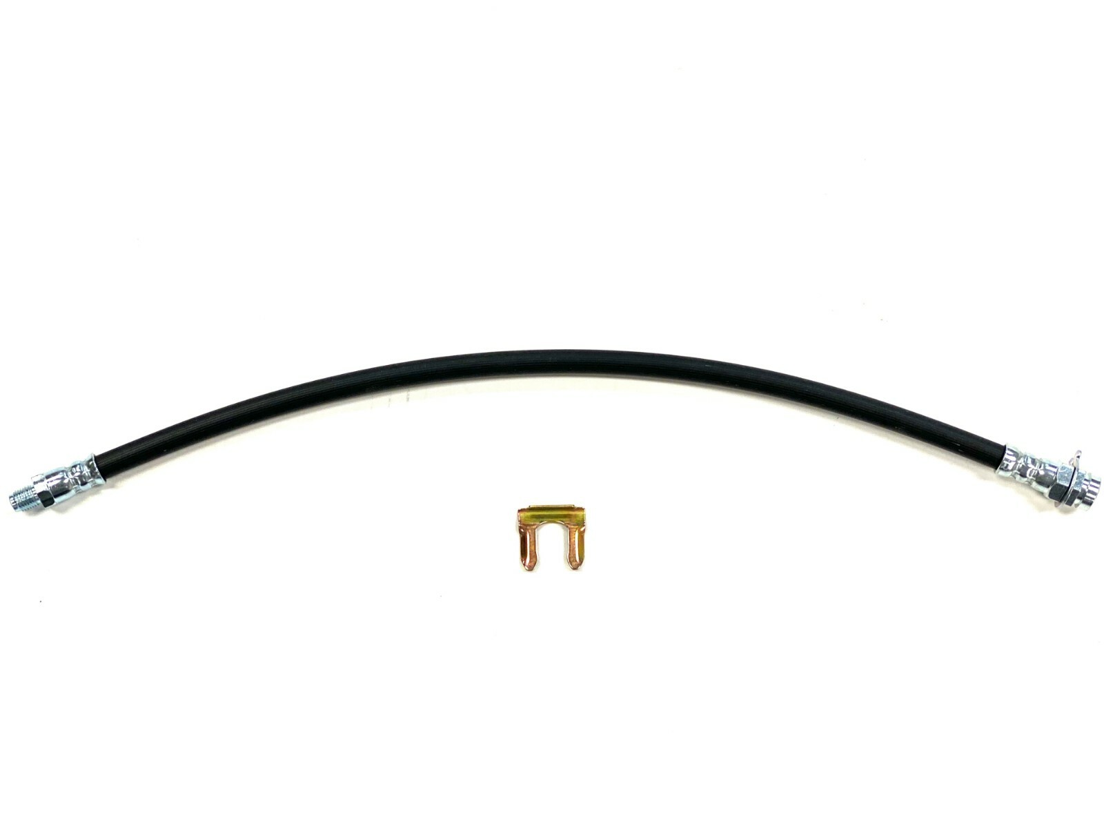 Universal Rubber Brake Hose, 3/8"-24 male to 3/8"-24 Female, 18 Inches Long