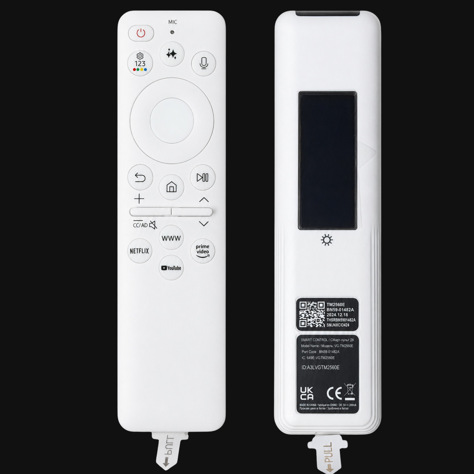 Samsung Frame TV Remote Replacement BN59-01482A With Voice Rechargeable Solar