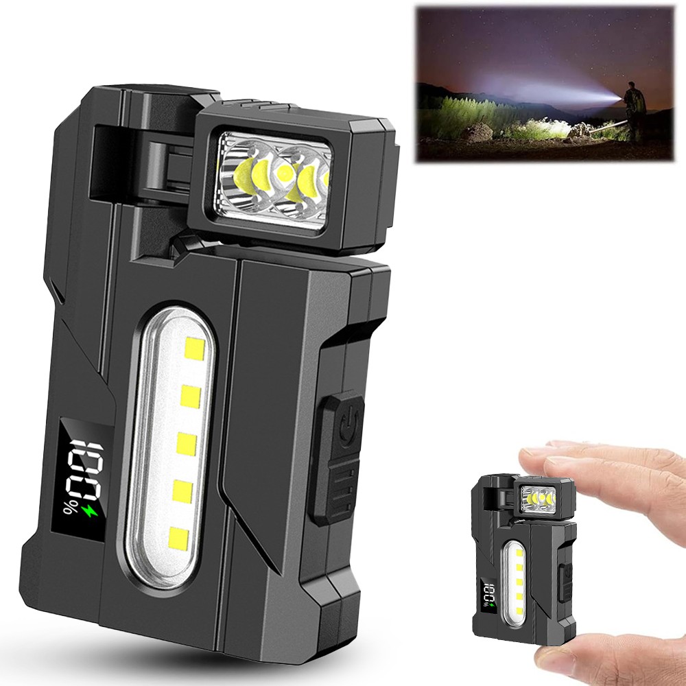 COB LED Work Light Car Mechanic USB Rechargeable Flashlight Torch Lamp Magnetic