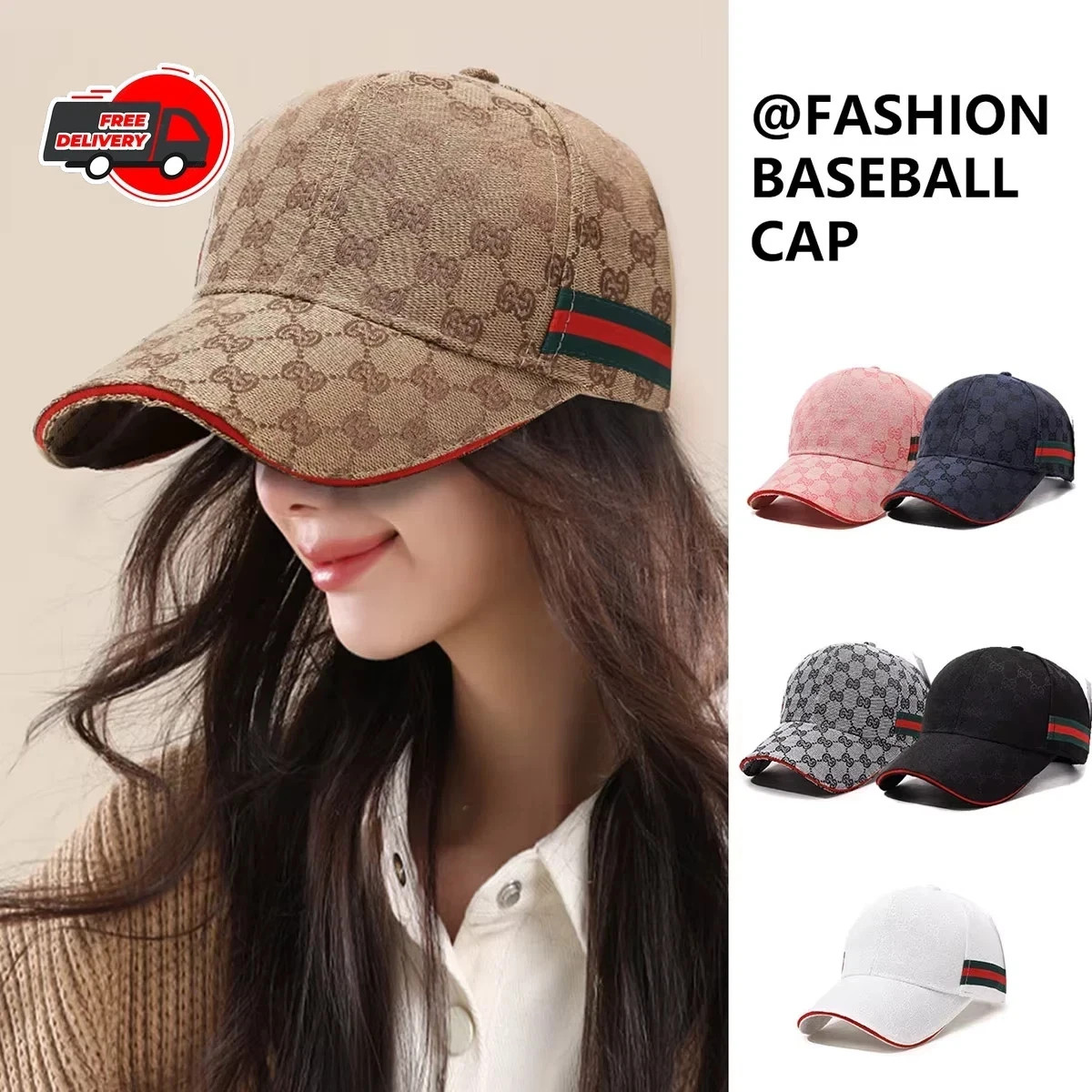Luxury Baseball Cap Fashion Designer Outdoor Summer Travel Adjustable Casual Hat