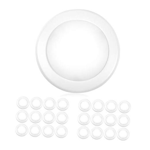 PARMIDA () 5/6” Dimmable LED Disk Light Flush Mount 24 Pack 5000k (Day Light)