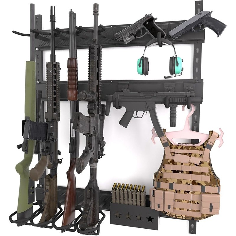 Adjustable Gun Wall Mount Rifles Handguns Tactical Gear & Accessories Storage US