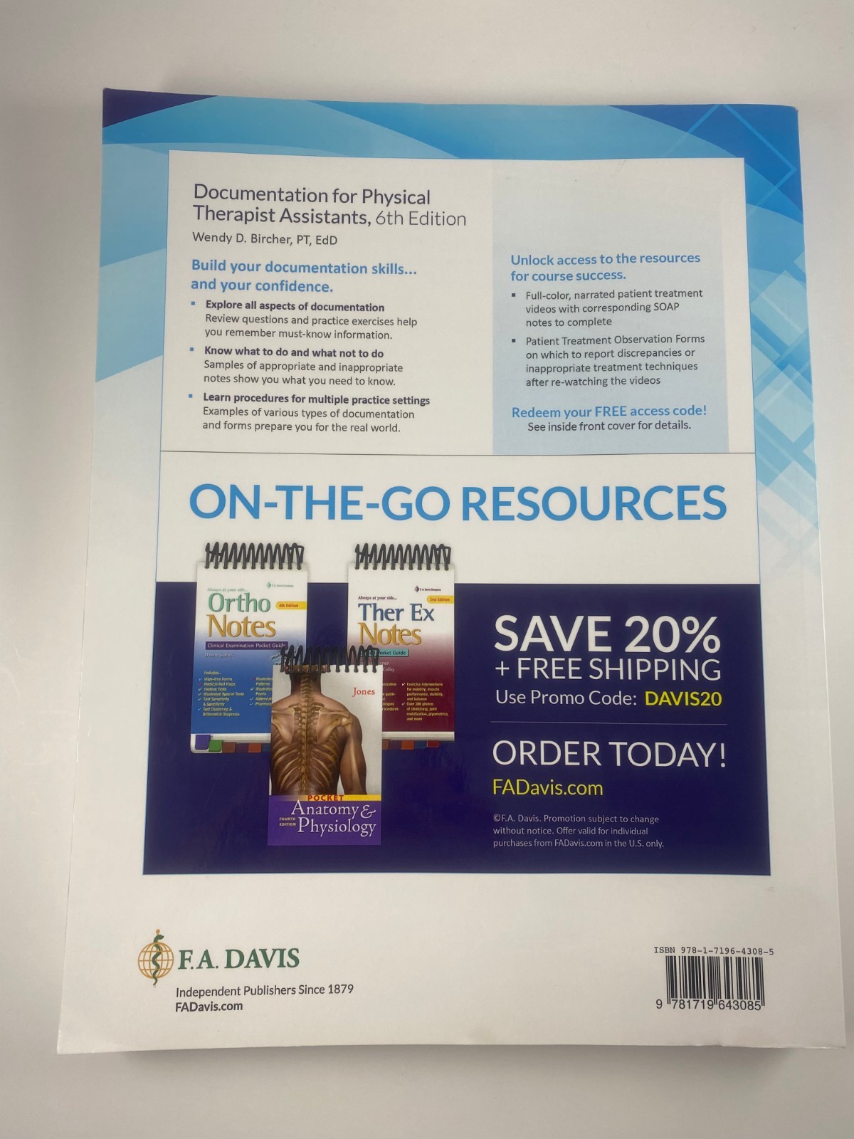 Documentation for Physical Therapist Assistants 6TH Edition by Bircher