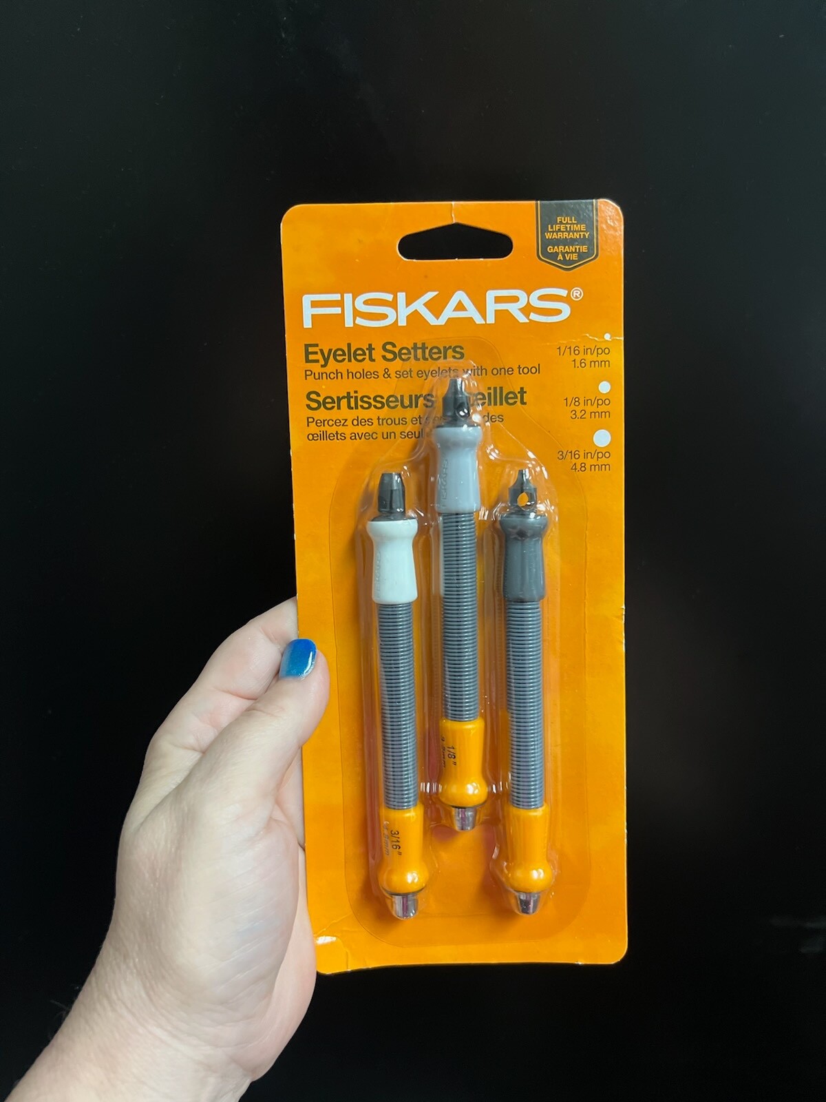 Fiskars Eyelet Setters 1.6mm 3.2 mm 4.8 mm #131380