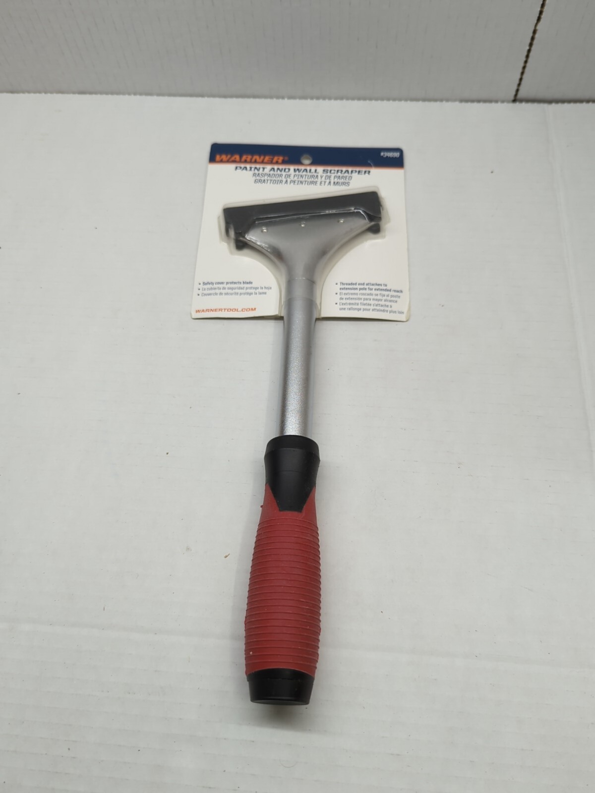 Warner Soft Grip Steel 9-in Handle 4-in Steel Carbide Blades Paint Scraper 34690