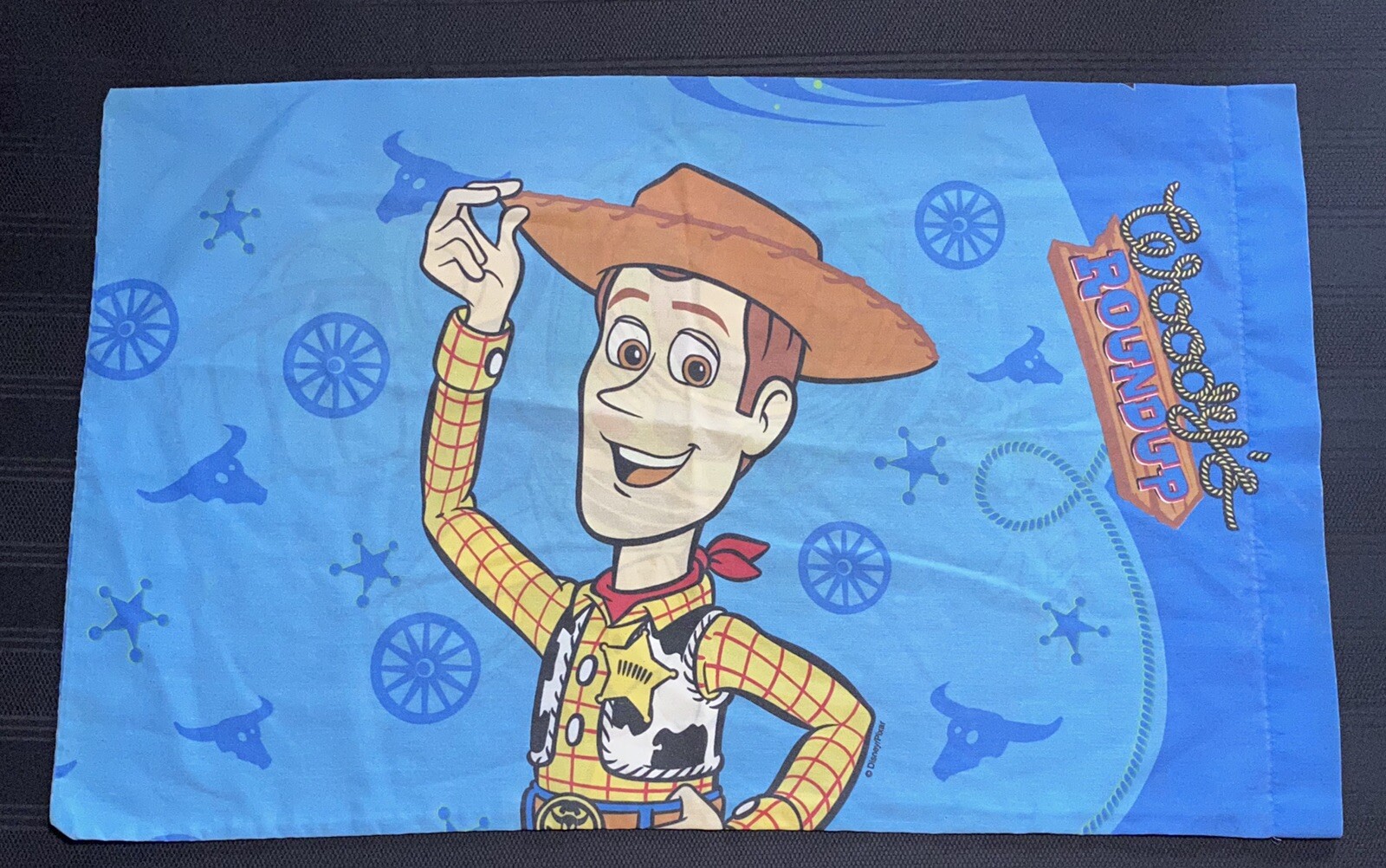Vintage Woody Round Up Buzz Light Year Standard Pillowcase USA Toy Story Pixar