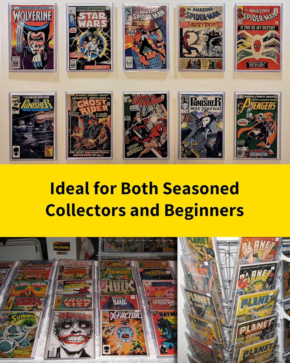 Comic Book Top Loaders - Protector Hard Case Sleeve Toploader Holder 10 Pack