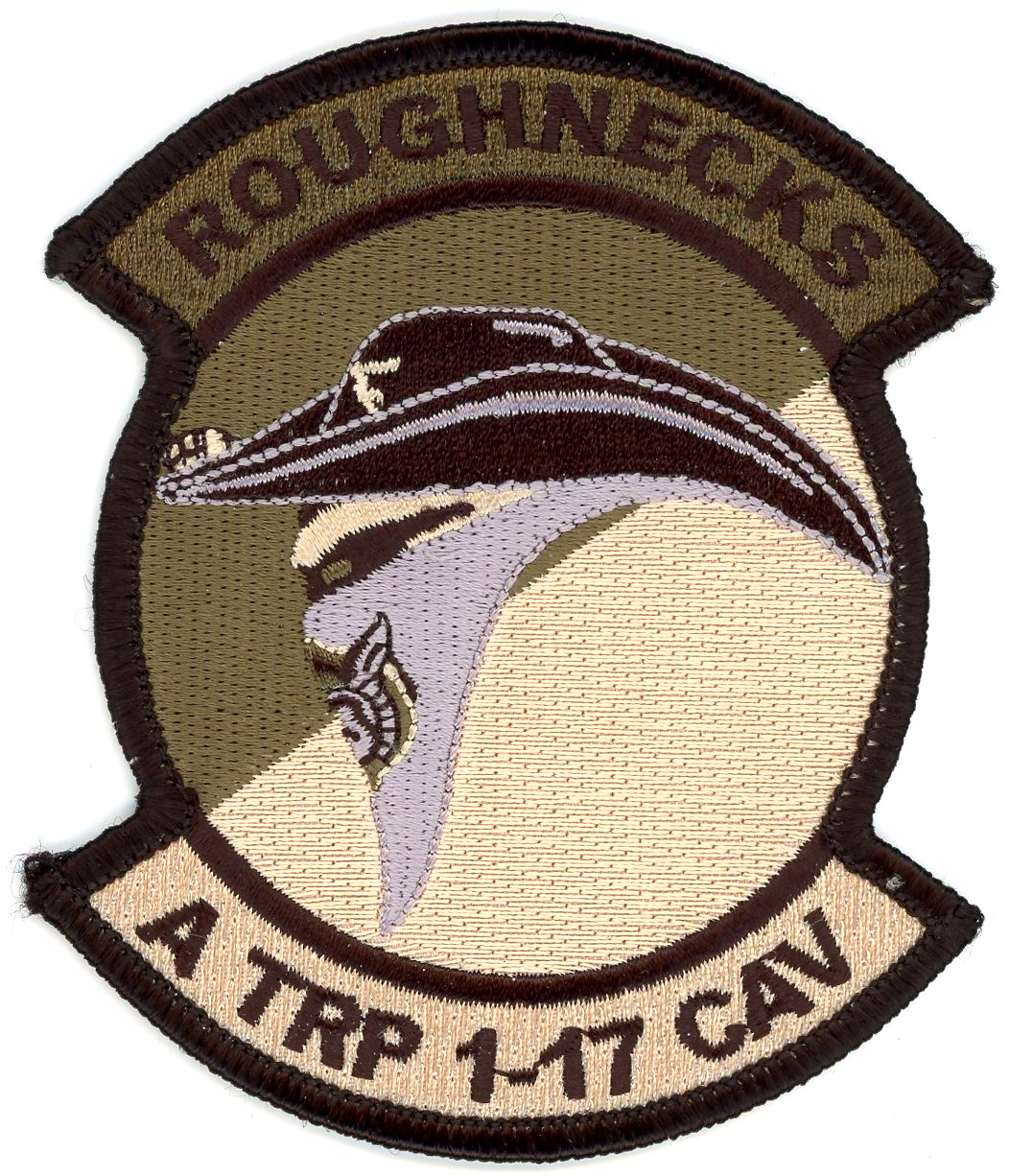 US Army Aviation Patch:  A Troop 1st Squadron 17th Cavalry (AIRCAV)